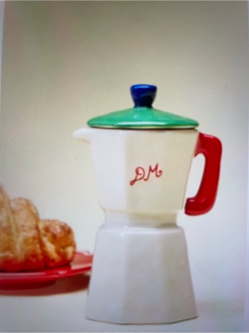 ❤️ ANTHROPOLOGIE Damson Madder Gourmand Caramel Cafe Figural Ceramic Candle NEW